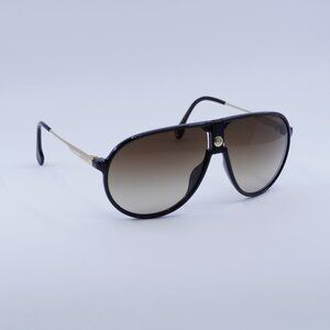 CARRERA 1034/S 0807 HA Sunglasses Black Aviator Frame, Brown Lenses